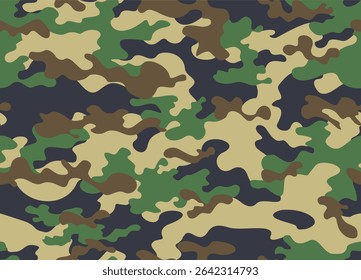 seamless camouflage pattern, military fabric texture, modern fashion camouflage background