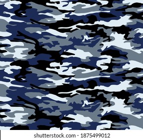 Seamless camouflage pattern, modern camouflage print.