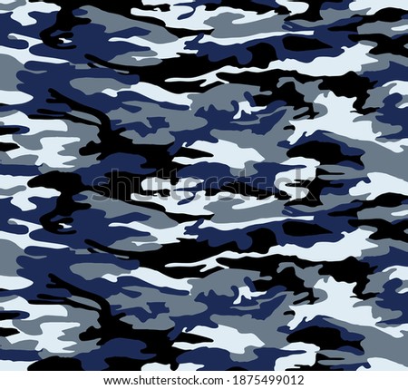Seamless camouflage pattern, modern camouflage print.