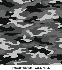 Seamless camouflage pattern modern.Gray.The print on the fabric.Vector