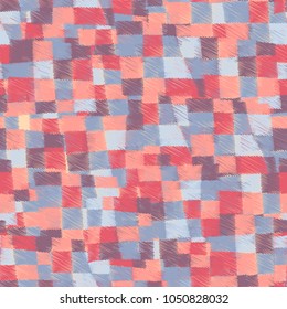 Seamless camouflage pattern from multi-colored embroidered patches. A unique texture for the most fashionable things.