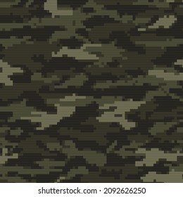 seamless camouflage pattern on background