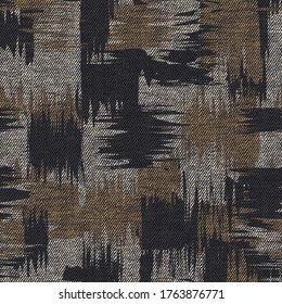 seamless camouflage pattern on fabric textures