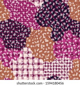 Seamless camouflage  pattern on halftone 