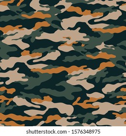 seamless camouflage pattern on line background 