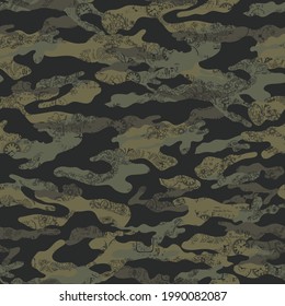 seamless camouflage pattern on military