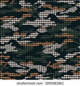 seamless camouflage pattern on military