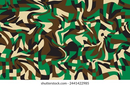 seamless camouflage pattern for outdoor apparel
