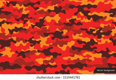 Seamless camouflage pattern red modern texture.Army ornament.Print on fabric on textiles and vinyl