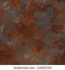 Seamless camouflage pattern of rusty hues. 