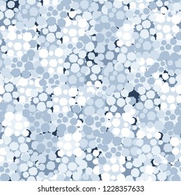 Seamless camouflage pattern. Snowballs.