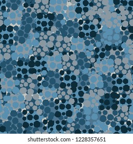 Seamless camouflage pattern. Snowballs.