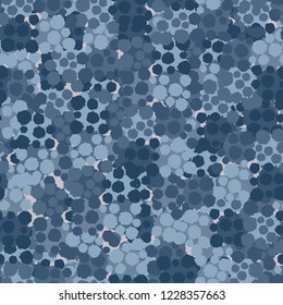 Seamless camouflage pattern. Snowballs.