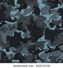 Seamless camouflage pattern of spots. Modern camo. Military texture. Print on fabric and clothing. Vector illustration