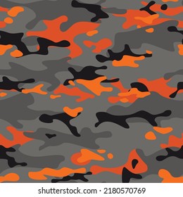 Seamless Camouflage Pattern Spots Modern Camo Stock Vector (Royalty ...