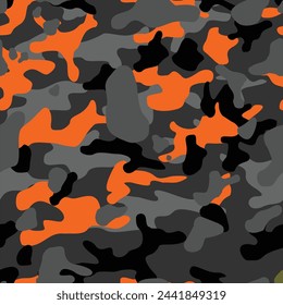 Seamless camouflage pattern from spots urban. Vector illustration. Print on fabric and paper. Vector