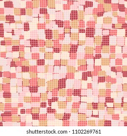 Seamless camouflage pattern. Variegated texture. Multicolored chaos. A grid of small elements.