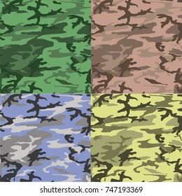 Seamless Camouflage pattern vector