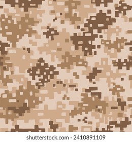 Seamless camouflage pattern. Vector abstract background with military texture.