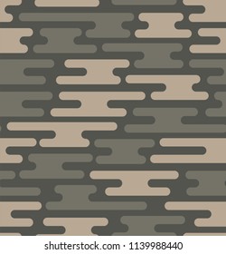 Seamless camouflage pattern. Vector geometric camo texture.