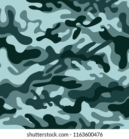 Seamless camouflage pattern. Vector illustration