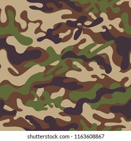Seamless camouflage pattern. Vector illustration