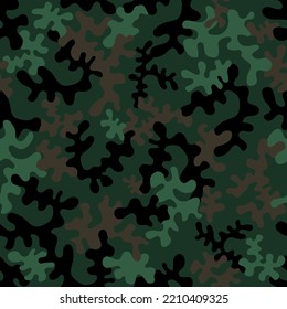 Seamless camouflage pattern - vector illustration