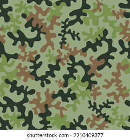 Seamless camouflage pattern - vector illustration