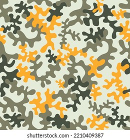 Seamless camouflage pattern - vector illustration