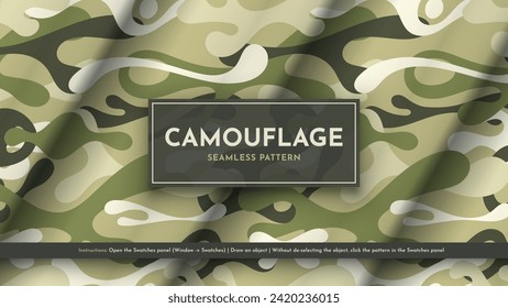 Patrón De Camuflaje Sin Maravillas. Ilustración de guerra. Textura militar tradicional. Antecedentes Modernos Del Ejército. Vector eps 10
