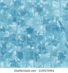 Seamless camouflage pattern of winter landscape colors. A ramshackle network is thrown on the picture.
