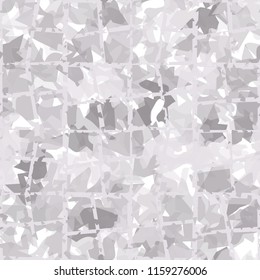 Seamless camouflage pattern of winter landscape colors. A ramshackle network is thrown on the picture.