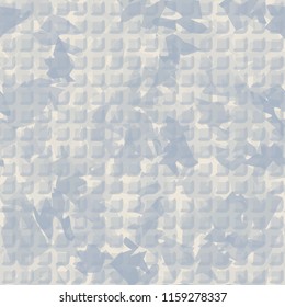 Seamless camouflage pattern of winter landscape colors. The picture has a pseudo-relief from rounded squares.