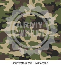 Seamless camouflage pattern.Military сamo. Army texture. Print. Vector.