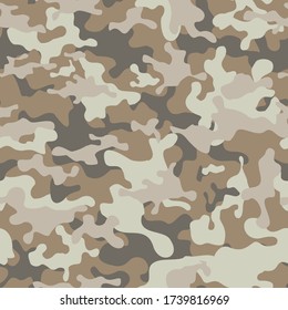 Seamless camouflage pattern.NATO.Army background. Modern print on fabric on clothing.Vector