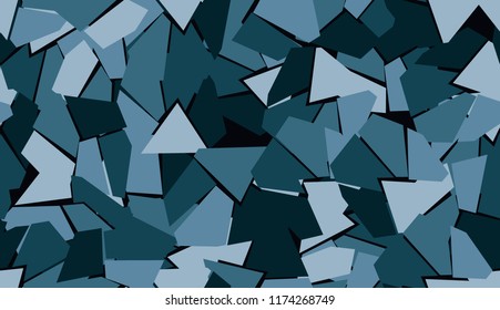 Seamless camouflage - "Shards of ice."