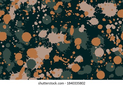 Seamless camouflage stained repeat pattern