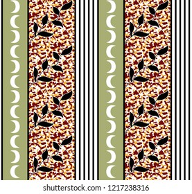 Seamless Camouflage Strip Pattern