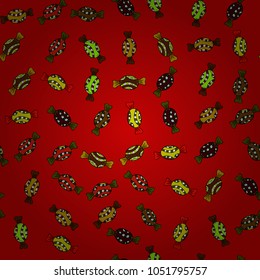Seamless candies. Vector. Vector of sweets and candies.