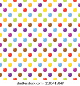 Patrón de fondo de caramelo sin incandescencias ideal, para embalaje, diseño minorista o textiles.