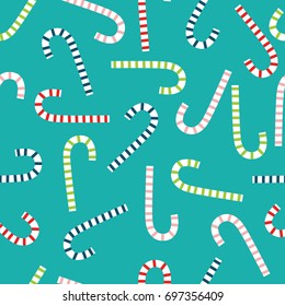 Seamless candy cane with colorful