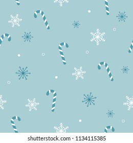 Seamless candy canes  pattern for Christmas