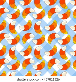 Seamless Candy Corn Color Candy Pattern