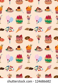 seamless candy pattern,cartoon vector illustration