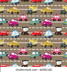 seamless car pattern