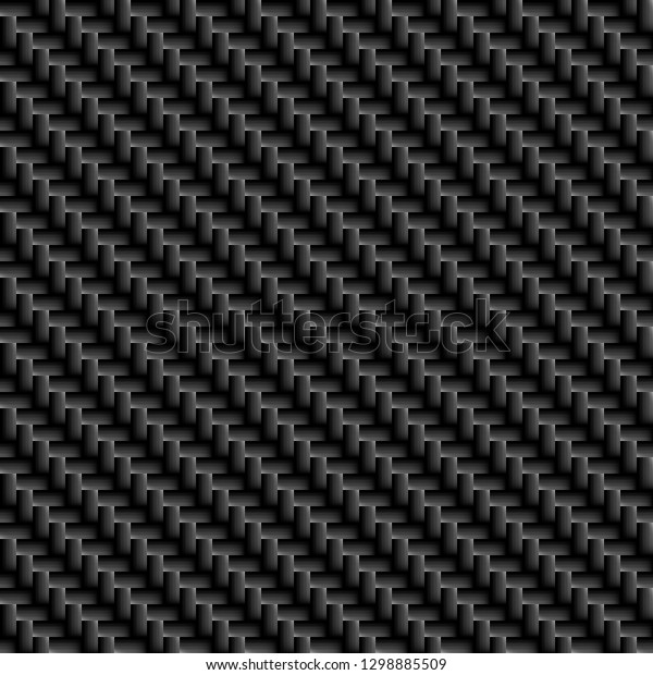 Seamless\
carbon fiber illustrated background -\
Vector