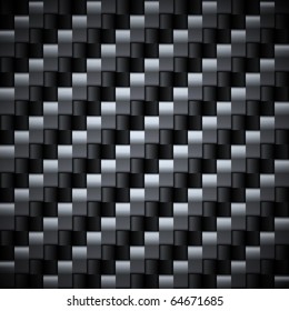 Seamless Carbon Fiber Vector Texture.