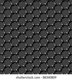 Seamless carbon molecular lattice background - vector pattern for continuous replicate. See more seamlessly backgrounds in my portfolio.