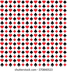 seamless card set pattern, vector illustration