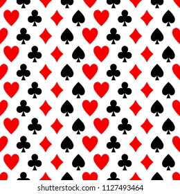 Seamless card suit pattern Vctor eps10